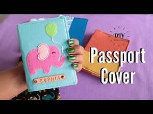 Make Fabric Passport Cover, Passport Cover DIY