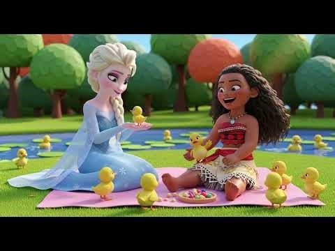 Elsa & Moana’s Lily Pond Duck Song – Fun for Little Kids!