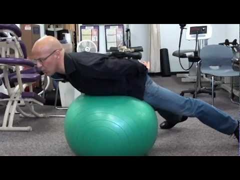 Lower Back Pain / Herniated Disc / Pinched Nerve Strengthening with Fitness Ball / Dr. Mandell