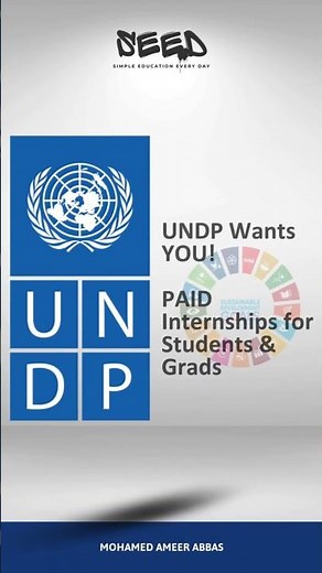 Launch Your Global Impact Career with UNDP! | Paid Internships for Students & Grads
