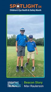To kick off spotlighting #ChildrensEyeHealthAndSafetyMonth, we’re sharing Mav’s story! Mav is a determined and adventurous 10-year-old who was diagnosed with X-linked retinoschisis (XLRS) at age six, which led his family to find support and resources through the Foundation Fighting Blindness. Since his diagnosis, Mav continues to pursue his passions in sports and outdoor activities, inspiring his family with his resilience and positive attitude. Read Mav's full Beacon Story on our website at: ht