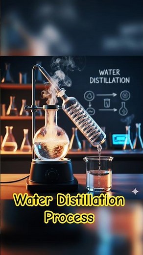 Water Distillation Process || Science Laboratory || #water #waterscience #distilledwater #science
