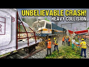 SIGNAL FAILURE DISASTER! 😱 Massive Train Crash & Rescue | Indian Train Simulator 2026 | TheRailSH