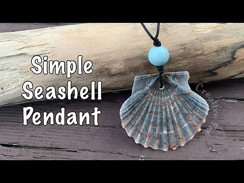 How to make a super simple seashell pendant 🐠