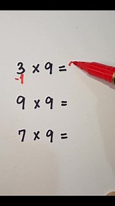 For table of 9 Trick 👌🤯 #mathskills #mathisfun #MathForKids | Mathtuto