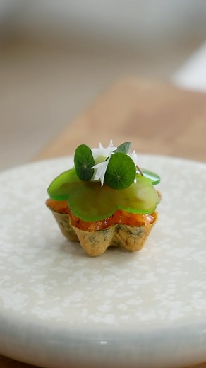 Lets’ make a savory dill tartlette! 🔥 The new tartlette molds by MoldBrothers are now available in their online store at www.moldbrothers.com🙌🏼 I’ve made a beautiful savory dill dough to use in combination with the mold. Here I fill it with a Gravad Lax inspired salmon tartare, topped with a dill jelly and some dill emulsion. This recipe is available on my @gronda profile “Jules Cooking”. Link in my bio & story #julescooking #moldbrothers | Jules Cooking