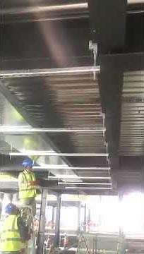 MEP Engineering - Electrical Cable Wire Duct installation details with channel support