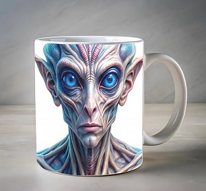 Alien Mug, UFO Lover, Alien Mug, Gift for Him, Gifts for Her, Birthday Gifts, Unique Gifts, Outer Space, Watercolor Mug, Majestic Mug - Etsy Canada