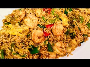 SPICY PRAWN FRIED RICE RESTAURANT STYLE | PRAWN RECIPE