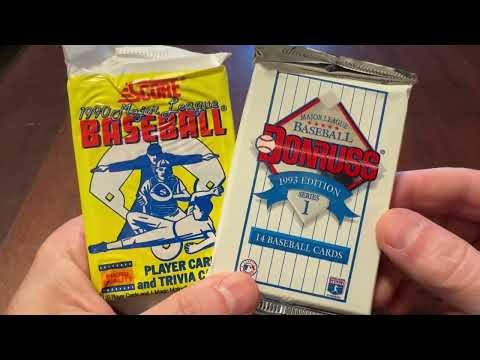 FISHING FOR BO JACKSON, FINDING ROOKIES! Opening 1990 Score & 1993 Donruss junk wax baseball cards