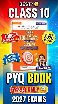 Class 10 Oswaal PYQ Book Review 2026-27 🔥 Best PYQ Book for Boards?