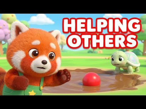 Riko Helps Others 🐼 | Cute Red Panda Cartoon for Kids 🐼