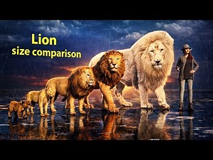 Lion Size Comparison 🦁📏 | Cub to Giant Lion