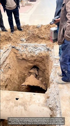🚧Underground Uncovered: Pipe Excavation in Action.