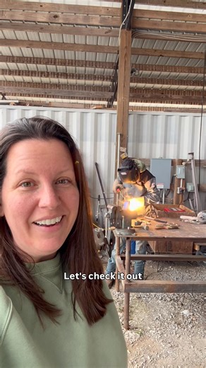 Spring break welding project complete! #welding #horseshoe #stickwelding #diy #farm #project