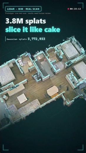 Nobody drew these walls 🤯 LiDAR → BIM, fully automatic