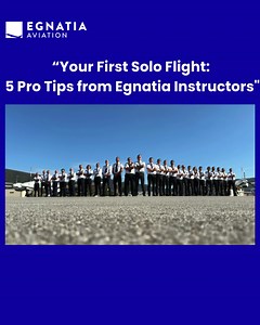 74 reactions |  Your first solo flight isn’t just a milestone — it’s a memory for life.➡️ Learn the 5 pro tips from Egnatia Aviation flight instructors to make your first solo not just safe, but unforgettable. Got questions? We are here to help  https://eu1.hubs.ly/H0kNJXH0 #EgnatiaAviation #AviationAcademy #DreamTrainFly | Egnatia Aviation Flight Training College | Facebook