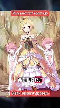 Roy and felt team up, black serpent appears #anime #rezero #arc9
