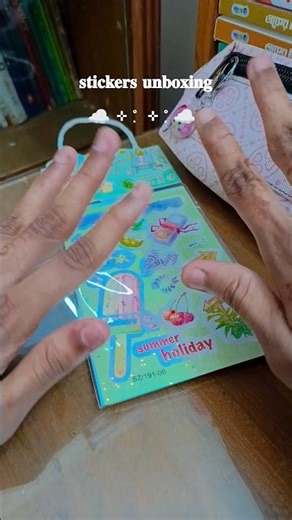 stickers unboxing ​ˏˋ°•*⁀➷​ˏ🌷ˋ°•*⁀➷#sticker #aesthetic # viral #100millon