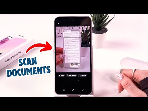 How to Scan Documents on the Samsung Galaxy A35 5G