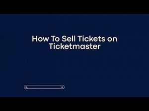How To Sell Tickets on Ticketmaster
