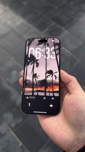 Palm Tree 3D Effect Lockscreen. #lockscreen #iphonewallpaper