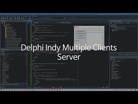 [Delphi] TCP/IP Indy Multiple Clients - Server Part 1/2