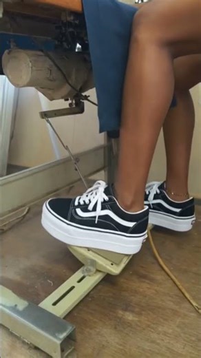 AI Sewing Pedal Pumping in Vans Old Skool Stackform sneakers part 2