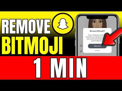 How To Remove Bitmoji From Snapchat 2026 (Fast And Easy)
