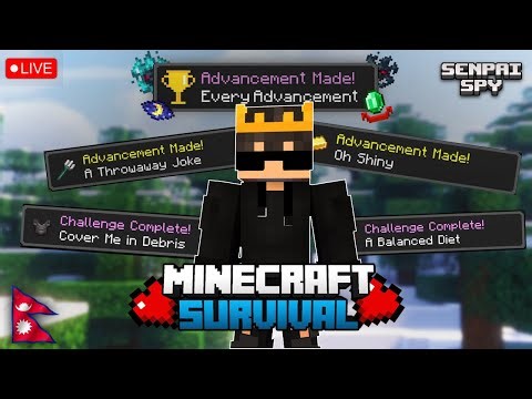 MR JUNIOR CHALLENGE |🌟 Completing ALL Minecraft Advancements | OFFICIAL STREAM | ‪@MrJuniorOfficial‬