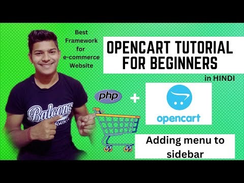 Adding menu to sidebar in admin panel || Opencart Tutorial for beginners