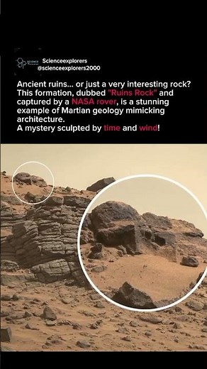 NASA Rover Captures the "Ruins Rock" Illusion