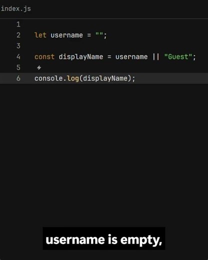 Set Default Values in JavaScript Using OR Operator #coding #codewithnuh #javascript #development