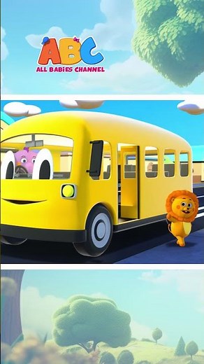 Wheels On The Bus #shorts #wheelsonthebus #kidssongs