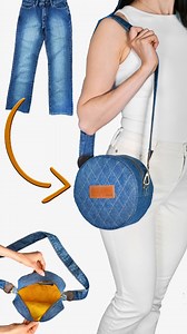 2M views · 29K reactions | How to Sew DIY Shoulder Bag from Old Jeans easily Miarti✂️ | Miarti - Wiederverwendung | Facebook