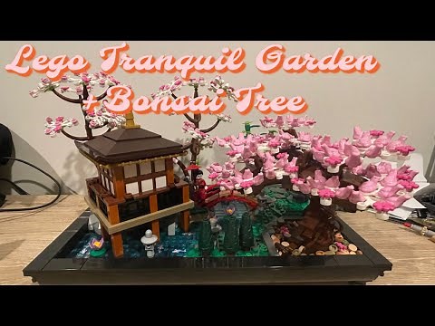 Lego Tranquil Garden + Bonsai Tree Combination MOC!