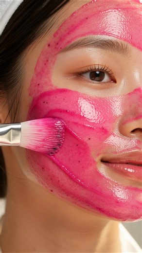 ✨ Dragon Fruit Face Mask 🍈 Korean Skincare Secret for Naturally Glowing Skin #GlowMagic #GlowingSkin