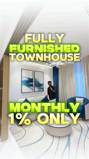 FULLY FURNISHED TOWNHOUSE | PAY MONTHLY 1% ONLY