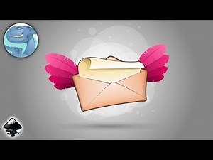 Icon envelope with a letter. Speed vector art with Inkscape.