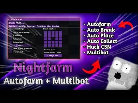 Growtopia NightFarm Best AutoFarm 2023! PC/ANDROID Growtopia AutoFarm With More Features!