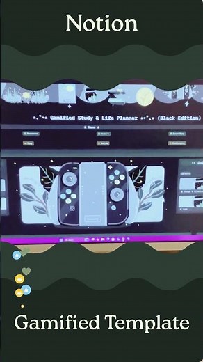 Gamify Study & Life Tasks with Notion 🍃✨ #notion #digitalplanner #aestheic #notionplanner