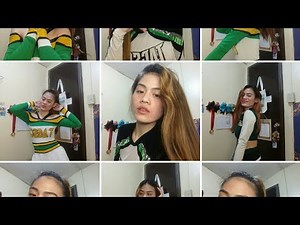 fitting my old cheer uniforms 💚