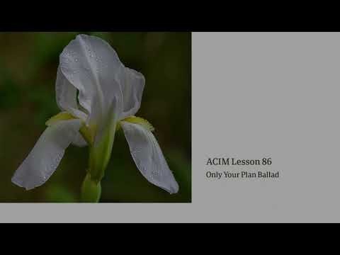 ACIM Lesson 86 — Only Your Plan | Devotional Song Ballad