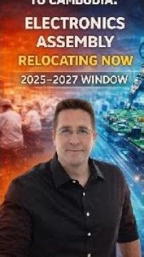 TO CAMBODIA: WHY ELECTRONICS ASSEMBLY IS RELOCATING NOW