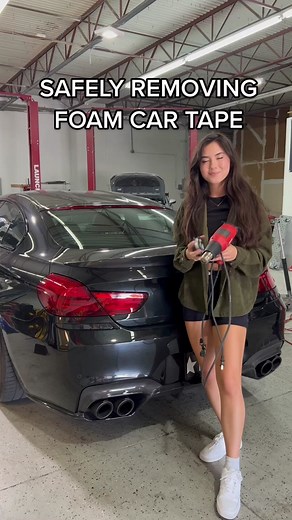 How to safely remove parts with double-sided foam tape✔️ This M6 is now ready for a fresh wrap🤝 #carenthusiast #m5 #howto