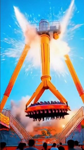 Amusement Ride Accident: The Claw Malfunctions and Collapses | Shocking Incident at Theme Park