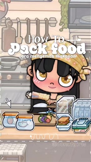 How to pack food,fruits vegetables in plastic bag🌴 Pazu avatar world secrets new update#avatarworld #pazu