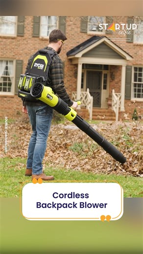 18K views · 119 reactions | This cordless backpack blower tackles tough yard work with ease. | Startup Selfie | Facebook