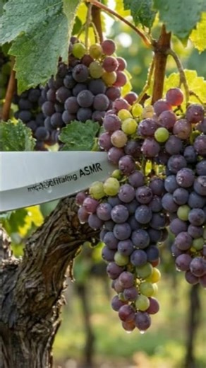 “Cutting Ripe Beautiful Grapes | Super Satisfying ASMR Fruit Cutting | Juicy Grape Slicing #asmr