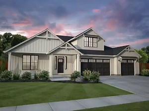 6.8K views · 136 reactions | Brand new designs now available! Our new FARMHOUSE designs are a modern take on the classic and nostalgic farmhouse style. This look takes the best of rustic, a touch of industrial, and the sleek elegance of modern, and combines it into a new and inviting design. | New Tradition Homes | Facebook